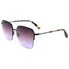 Rag & Bone Women's 58mm Black Sunglasses In Purple