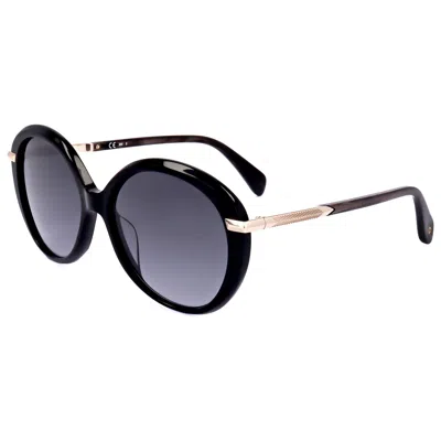 Rag & Bone Grey Round Ladies Sunglasses Rnb1075/s 0807/9o 56 In Black