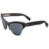 Rag & Bone Women's 61mm Black Grey Sunglasses