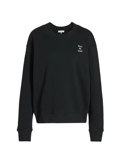 Rag & Bone Women's That's The Spirit Sweatshirt In Black
