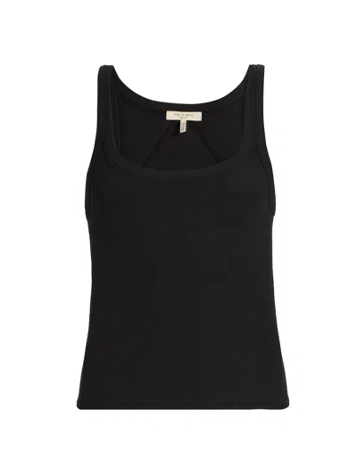 Rag & Bone Women's The Essential Rib Tank In Black