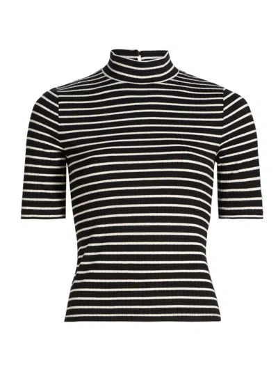 Rag & Bone Women's The Knit Striped Rib-knit T-shirt In Multi