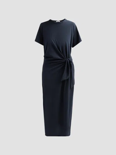 Rag & Bone Women's The Slub Cotton Midi T-shirt Dress In Black