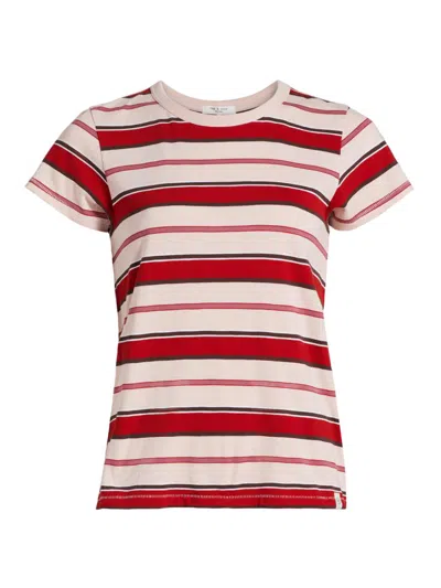 Rag & Bone Women's The Slub Stripe T-shirt In Multi