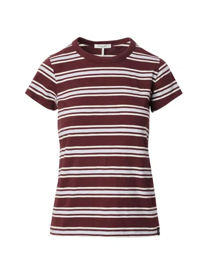 Rag & Bone Women's The Slub Striped Cotton T-shirt In Multi