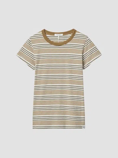Rag & Bone Women's The Slub Striped Pima Cotton T-shirt In Multi