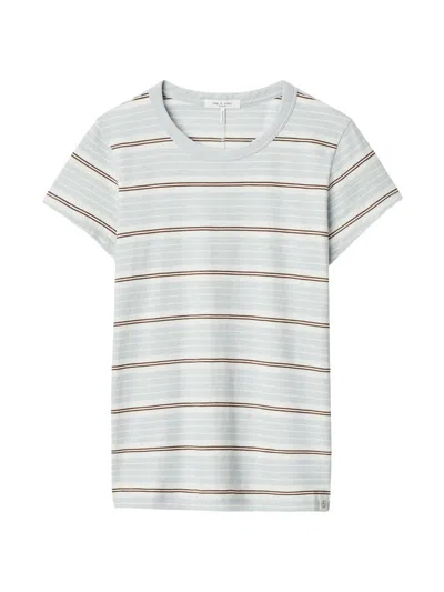 Rag & Bone Women's The Slub Striped Pima Cotton T-shirt In Multi
