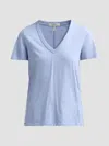 Rag & Bone Women's The Slub Vee V-neck T-shirt In Haze Blue