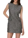 Rag & Bone Women's Tina Linton Wool-blend Sleeveless Minidress In Silver