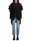 Rag & Bone Women's Trench Wool Poncho In Black
