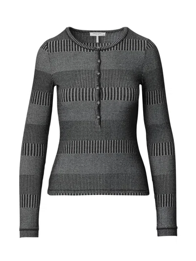 Rag & Bone Women's Two-tone Rib-knit Shirt