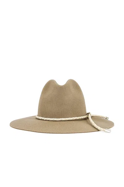 Rag & Bone Women's Valencia Fedora Hat In Warm Grey In Brown