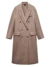 Rag & Bone Vasso Double-breasted Brushed Wool-blend Coat In Brown