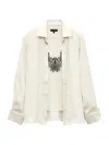 Rag & Bone Button Front Camisole Blouse In White