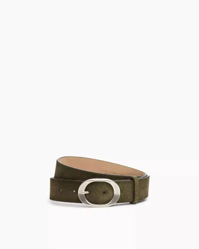 Rag & Bone Women's Vera Suede Belt In Light Olive Suede In Green