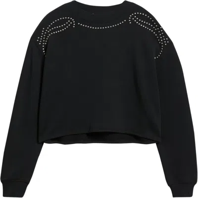 RAG & BONE WOMEN'S VINTAGE TERRY STUDDED PULLOVER SWEATER