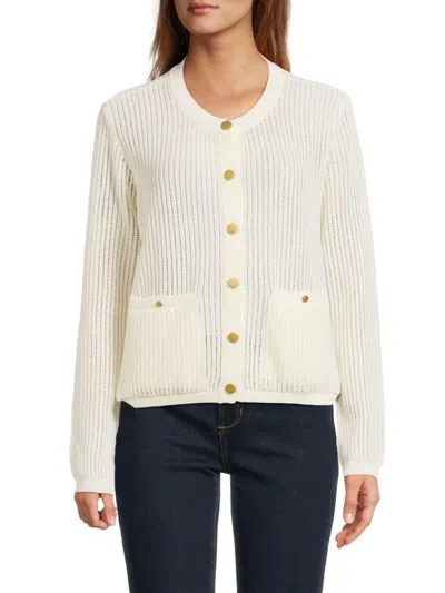 Rag & Bone Women's Vivi Cotton-blend Cardigan In Gray