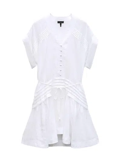 Rag & Bone Women's Viviana Pintucked Dress In White