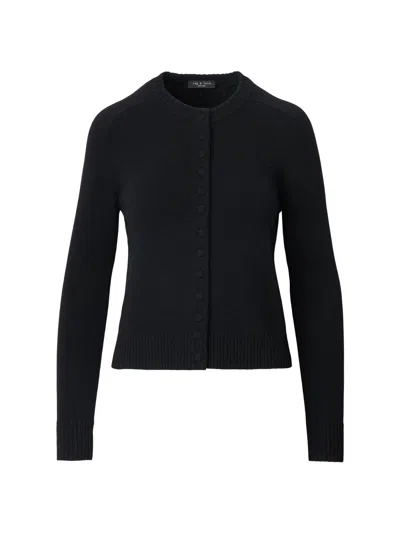 Rag & Bone Women's Wallace Wool-cashmere Cardigan In Black
