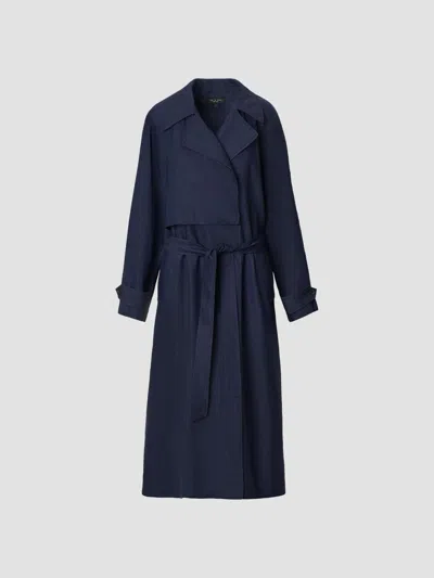 Rag & Bone Women's Willow Trench Coat In Navy
