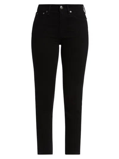Rag & Bone Women's Wren High-rise Crop Jeans In Black