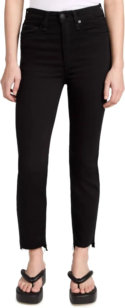 Rag & Bone Women's Wren Slim Jeans In Black