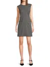 Rag & Bone Women's Zip-front Sleeveless Minidress In Gray