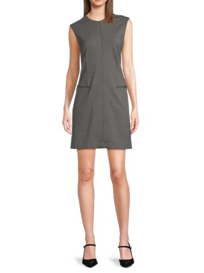 Rag & Bone Women's Zip-front Sleeveless Minidress In Gray