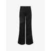 Rag & Bone Womens Sofie High-rise Ultra Wide-leg Denim Jeans Blrie In Black
