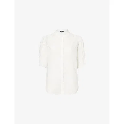 Rag & Bone Womens Bone Dakota Puff-sleeve Cotton Shirt In White