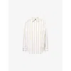 Rag & Bone Womens  Jessica Stripe-print Cotton Shirt