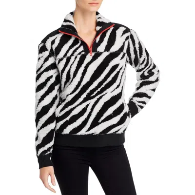 Rag & Bone Womens Faux Fur Zebra Pullover Sweater In Multi