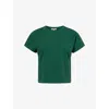Rag & Bone Womens Forest Kelly Boxy-fit Cotton T-shirt Xs In Green