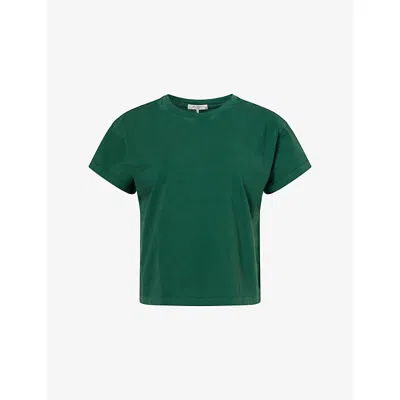 Rag & Bone Womens Forest Kelly Boxy-fit Cotton T-shirt Xs In Green