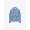 Rag & Bone Womens Ithca Amy Drawstring-waist Denim Jacket In Blue