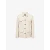 Rag & Bone Womens  Kara Flap-pocket Suede Jacket In Neutral