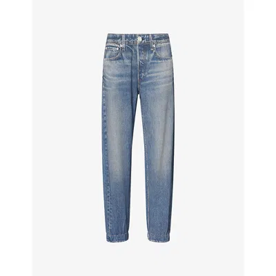 Rag & Bone Womens Lakewood Miramar Terry Regular-fit Cotton Jogging Bottoms In Blue