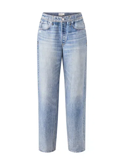 Rag & Bone Womens Scarlet Miramar Terry Wide-leg Cotton-jersey Trousers In Blue