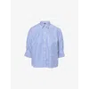 Rag & Bone Womens Nvyst Lucia Stripe-print Cotton Shirt