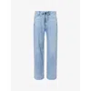 Rag & Bone Womens Tildn Phoebe Ultra Featherweight Wide-leg Mid-rise Cotton-blend Jeans