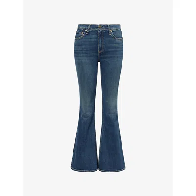 RAG & BONE WOMENS CRLTN DAHLIA FLARED STRETCH-DENIM BLEND JEANS