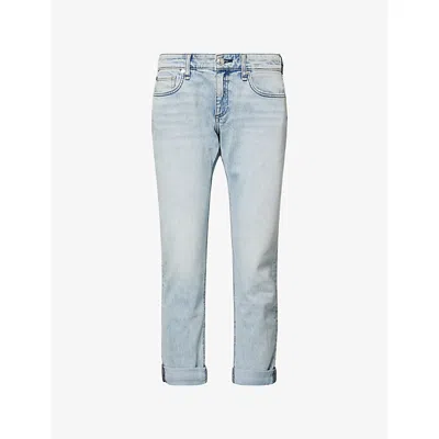Rag & Bone Womens Millie Dre Boyfriend Denim Jeans In Blue