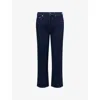 Rag & Bone Womens  Harlow Straight-leg Denim Jeans In Blue