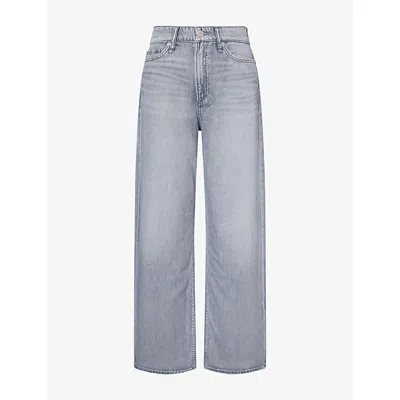 Rag & Bone Womens  Logan Wide-leg Denim Jeans In Sterling