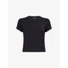 Rag & Bone Womens  Luca Baby Tee Modal-jersey Top In Black