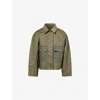 Rag & Bone Womens Nonie Patch-pocket Cotton-gaberdine Jacket Olve In Green