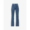 Rag & Bone Womens  Peyton Bootcut Denim Jeans In Blue