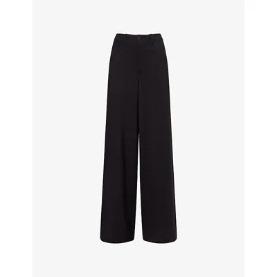 Rag & Bone Womens Black Sofie Ponte Straight-leg Stretch-woven Trousers