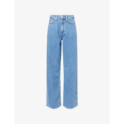 Rag & Bone Womens  The Logan Wide-leg Denim Jeans