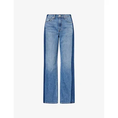 RAG & BONE WOMENS BALBOASHDW THE SHEA STRAIGHT-LEG DENIM JEANS